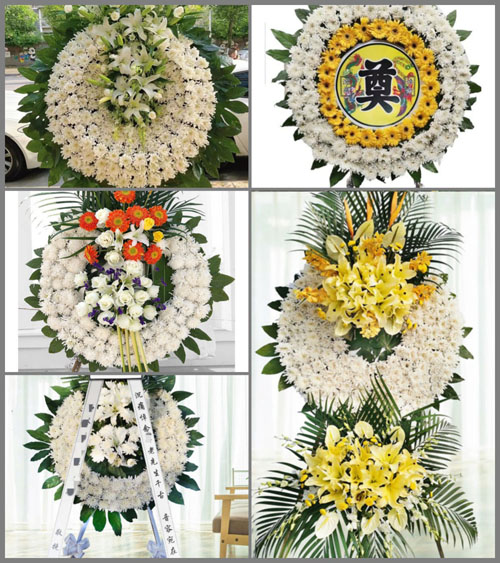 山东青岛胶州市洋河镇临洋村花圈速递